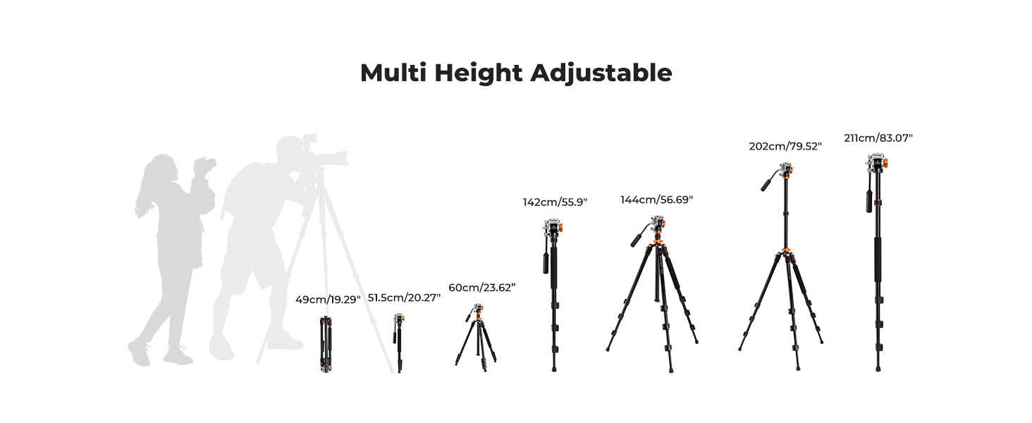 camera fluid head tripod